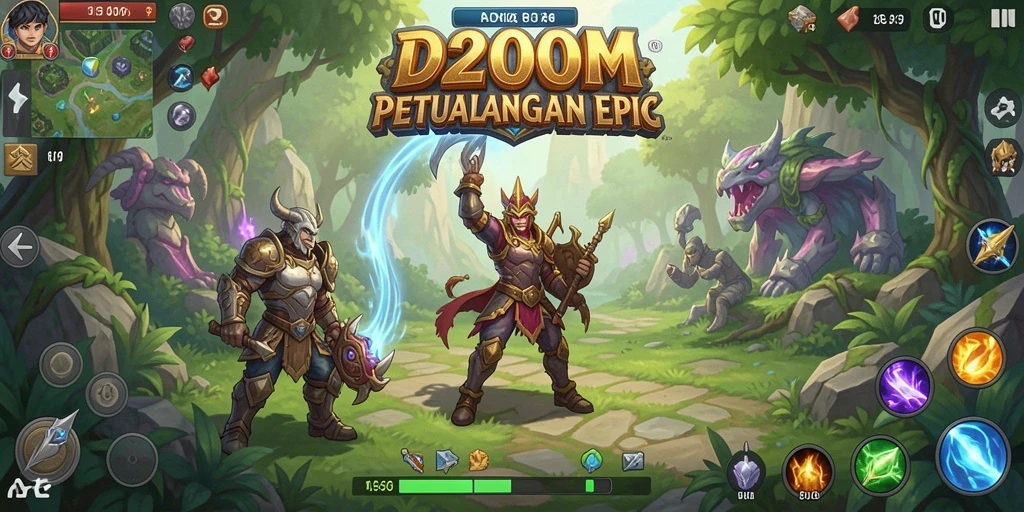 Gameplay RPG yang epik dan penuh tantangan di D200M.