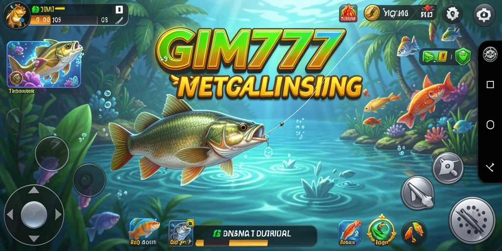 Tampilan menarik dari gameplay GIM777 yang penuh dengan aksi memancing.