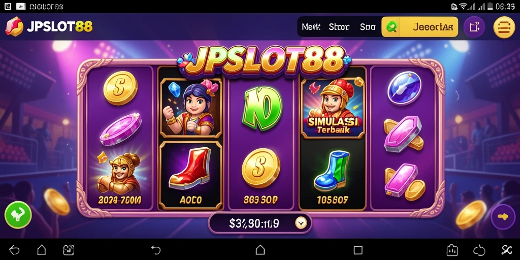Tampilan gameplay menarik dari JPSLOT88 dengan efek visual memukau.
