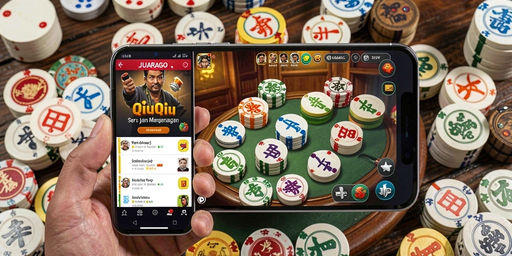 Tampilan gameplay seru JUARAGO yang penuh strategi QiuQiu.