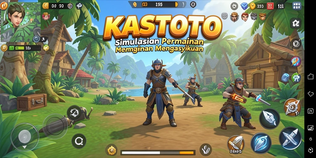 Screenshot KASTOTO menampilkan gameplay simulasi yang menarik.