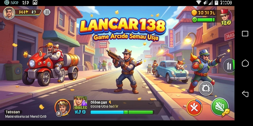 Tampilan gameplay seru LANCAR138 dengan karakter dan level yang menarik.