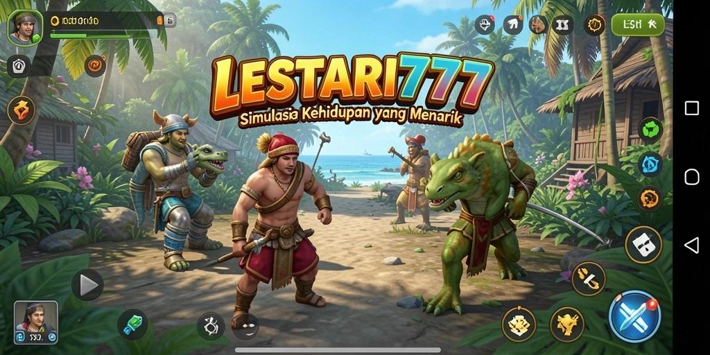 Tampilan gameplay menawan dari LESTARI777 dalam simulasi kehidupan.