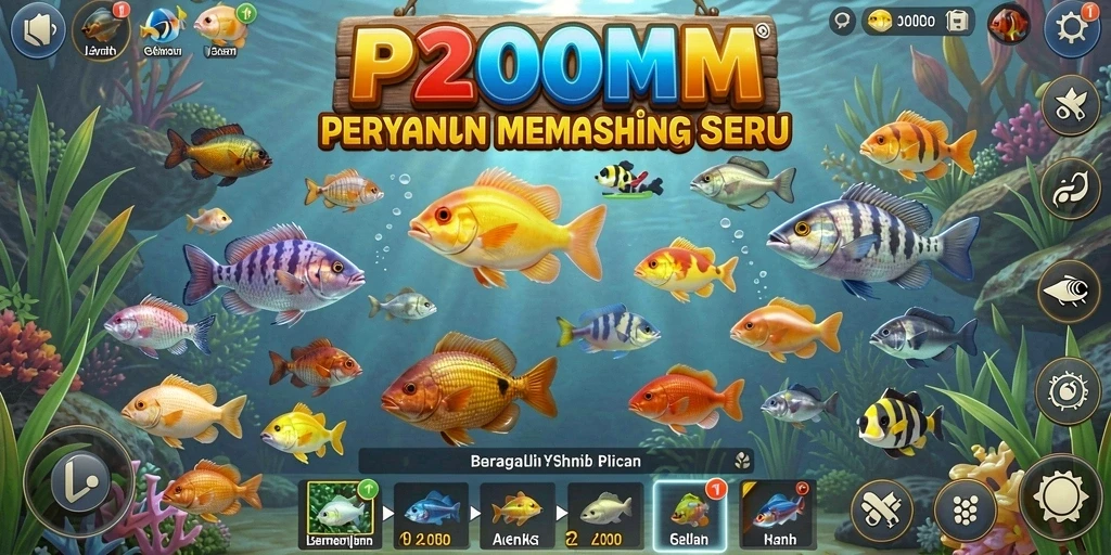 Tangkapan ikan terbesar di P200M dengan grafis realistis.