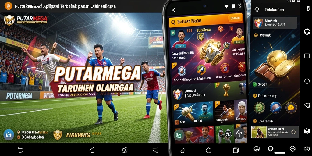 Screenshot utama PUTARMEGA menampilkan antarmuka taruhan olahraga yang intuitif.