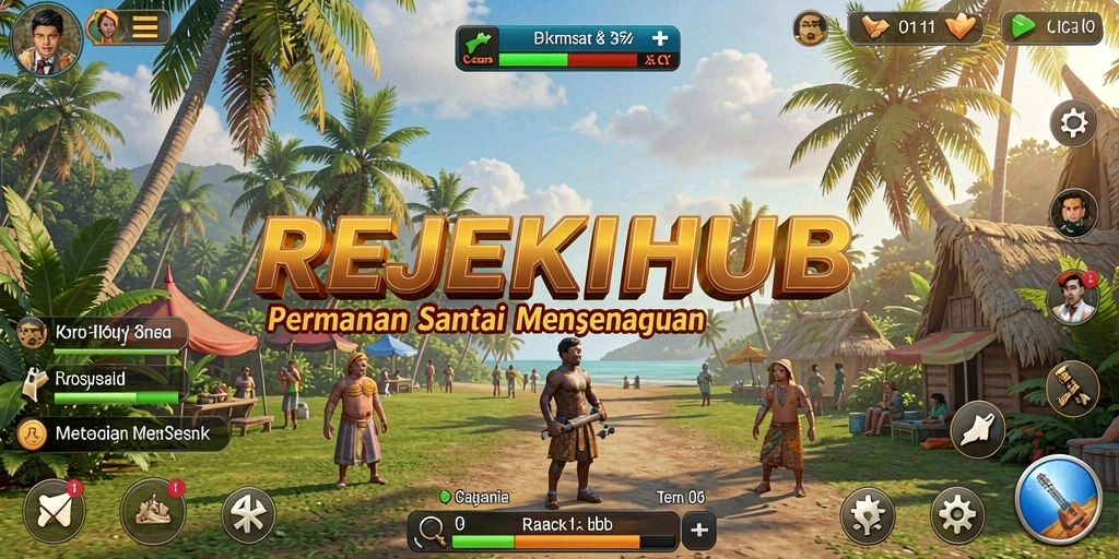 Tampilan permainan <strong>REJEKIHUB</strong> yang menyenangkan dan cerah.