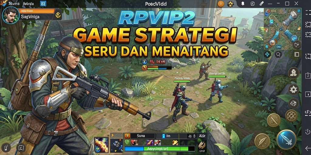 Tangkapan layar RPVIP2 menampilkan aksi strategi yang mendebarkan.