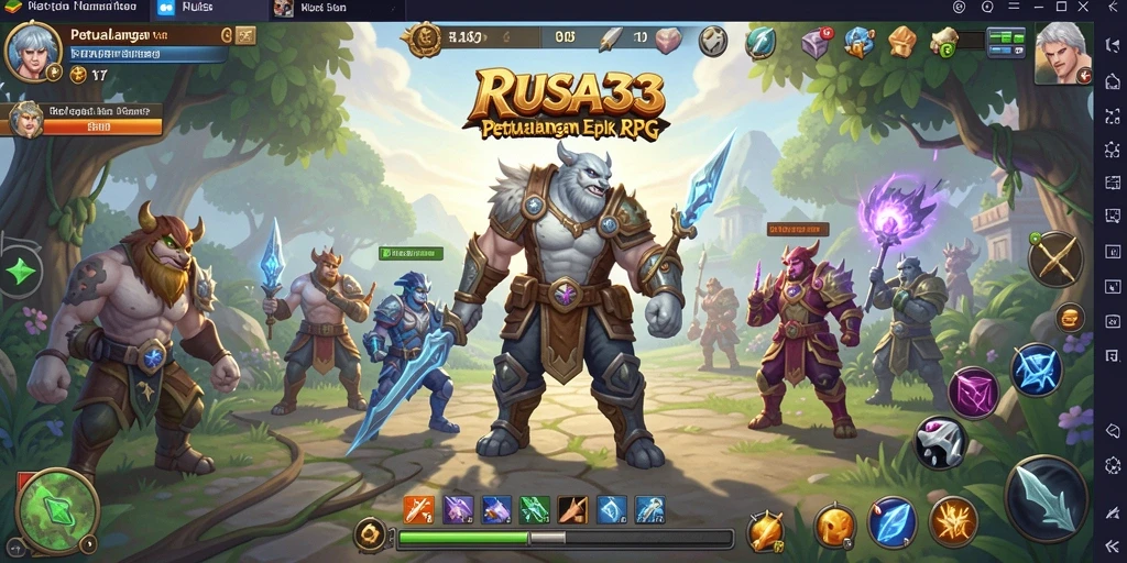 Tampilan gameplay RUSA33 yang memukau dalam aksi RPG.