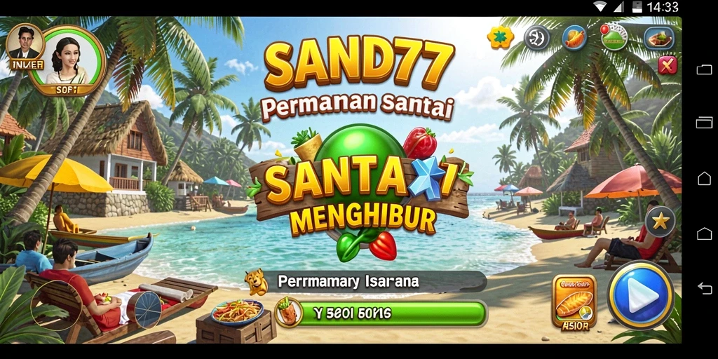 Screenshot gameplay SAND77 yang menunjukkan keseruan bermain.