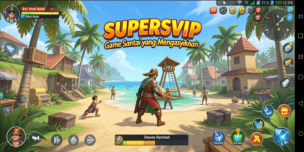 Tampilan gameplay seru dan menarik dari SUPERSVIP.