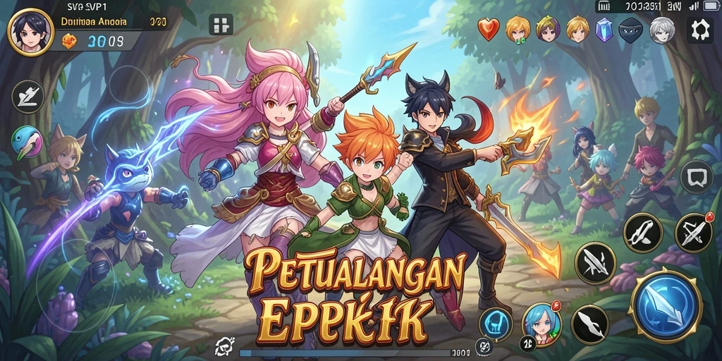 Tangkapan layar <strong>SVIP1</strong> menunjukkan karakter anime beraksi di dunia magis.