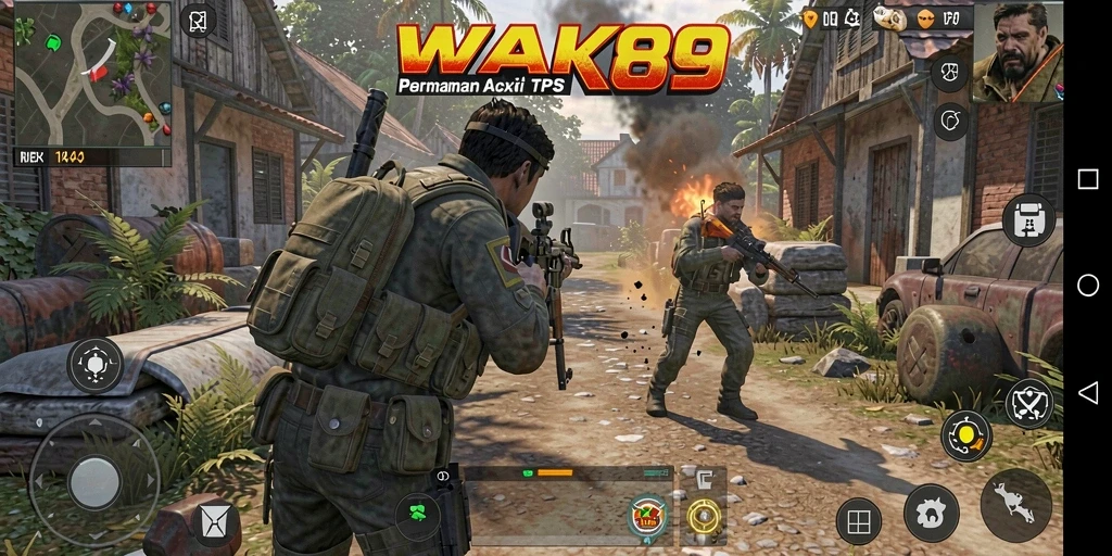 Tampilan mendebarkan dari gameplay TPS yang intens.