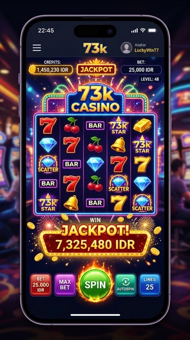 Proses unduh cepat aplikasi favorit di 73k.